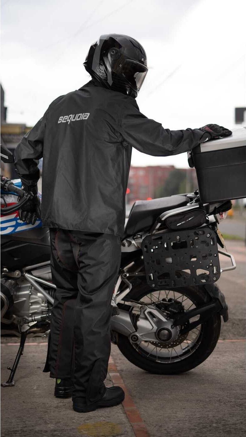 Combo Impermeable + Zapatones Sequoia Suela dura+ forro morral Moto+ guantes, Motociclismo - Impermeables para Moto para moto